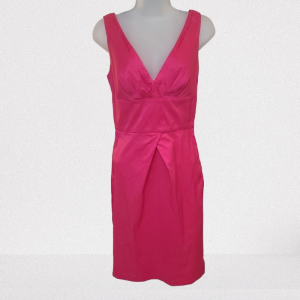 Diane Von Furstenburg Women's 2 Cocktail Dress Pink Cotton